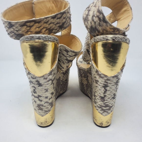 Jimmy Choo Snakeskin Wedges - Picture 4 of 7